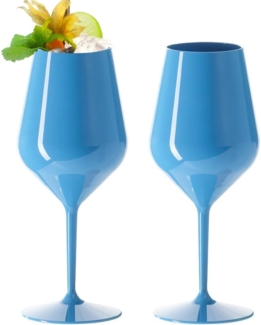 Doimoflair Weinglas DoimoFlair Weingläser aus Kunststoff bruchsicher Plastik