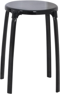 RIDDER Assistent A1050110 Bad-Hocker rund, Rundhocker, Hocker, Eco, schwarz