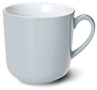 Becher mit Henkel 0,32 l Solid Color Lichtgrau Dibbern Becher - Mikrowelle geeignet, Spülmaschinenfest