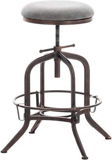 Barhocker Avadi Vintage Kunstleder bronze dunkelgrau