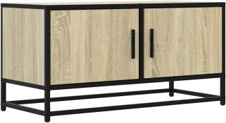 TV-Schrank Sonoma-Eiche 80x34,5x40 cm Holzwerkstoff und Metall 848825