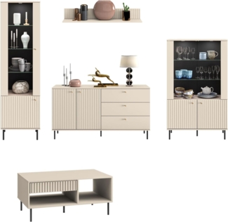 Wohnzimmer-Set Wohnwand SOPHIE 5-teilig