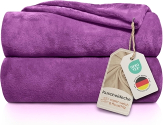 Wohndecke Kuscheldecke super weich & flauschig – warme Fleecedecke, Gräfenstayn, warme Wolldecke, Sofadecke & Tagesdecke - Überwurf Sofa, Couch