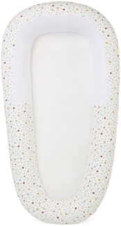 PurFlo Sleep Tight Babybett, sicher für Übernachtung, vollständig atmungsaktive Babynest-Alternative, Neugeborenen-Essentials, 0–8 m, Scandi Spot