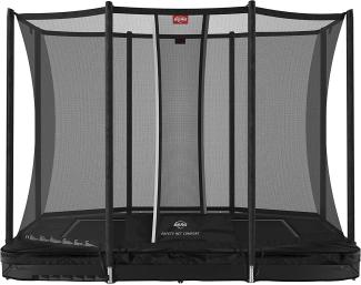 BERG Trampolin InGround rechteckig 410x250 cm schwarz ohne Netz Ultim Favorit Sports