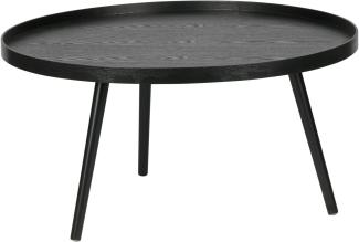 WOOOD Couchtisch ø78cm Schwarz MDF Mesa XL