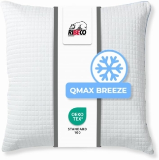 RIBECO Kopfkissen Olaf, 40x80 & 80x80 cm erhältlich, Füllung: Polyester, Bezug: Baumwolle & Polyester, mit kühlender Sommer- und weicher Winterseite!