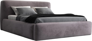 Polsterbett LUMO 180x200 ohne Matratze mit Bettkasten und Lattenrost. Farbe: Grau 16