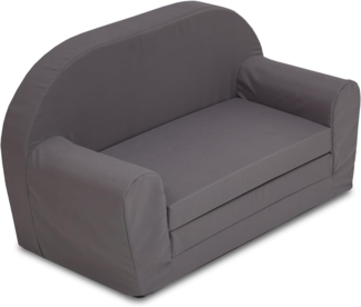 Kindersofa ausklappbar 46x79 cm grau