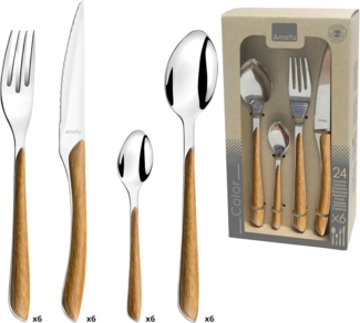 Besteckset Amefa Eclat Edelstahl ABS 24 Stücke