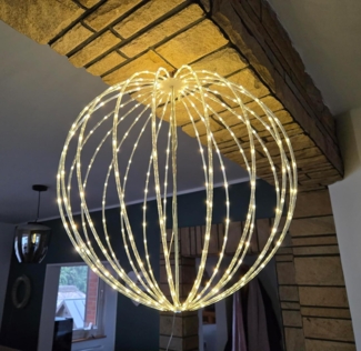 LED Dekokugel Ø50cm mit 295 LEDs, IP44, Timer, für Außen & Innen