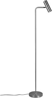 LED Stehleuchte, nickel matt, Spot beweglich H 151 cm