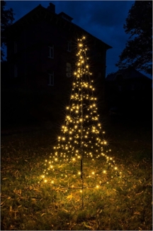 LED Tannenbaum Galaxy 200 cm 300 warmweiße LED, mit Aufstellmast