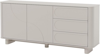 Vente-unique - Sideboard - 2 Türen & 3 Schubladen - Beige - DIGARA