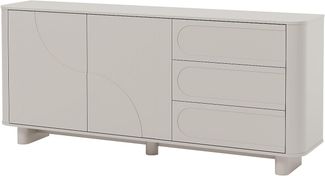 Vente-unique - Sideboard - 2 Türen & 3 Schubladen - Beige - DIGARA