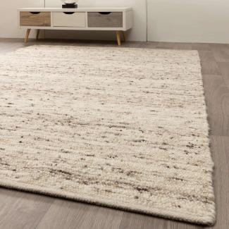 Handweb Teppich Korinth, Farbe: Natur Dunkel, Größe: 200x290 cm