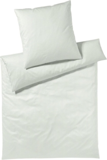 elegante Mako Jersey Bettwäsche Plaisir hellgrün|155x200 cm + 80x80 cm