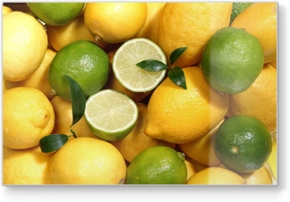 DEQORI Schneidebrett 'Gemischte Zitrusfrüchte', Glas, Platte Frühstücksbrett Schneideplatte