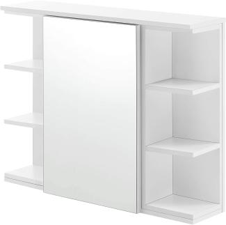 Badezimmerschrank Harstad 64x80x20 cm Weiß [en. casa]