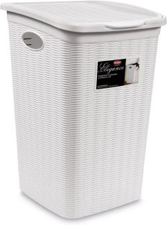 Wäschekorb ELEGANCE 50 L Wäschebox Wäschetruhe Wäschesammler Wäschebehälter NEU