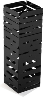 Versa Ingolstadt Schirmständer für Eingang, Raum oder Halle, moderner Schirmhalter, Maßnahmen (H x L x B) 49 x 15,5 x 15,5 cm, Metall, Farbe: Schwarz