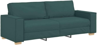 vidaXL Sofa Dunkelgrün 220 x 78 x 84 cm Stoff 4104995