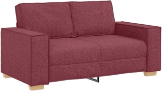 vidaXL 2-Sitzer Sofa Weinrot 120 cm Stoff 4104973