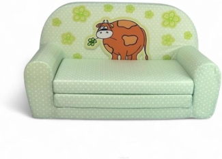 FORTISLINE 'grüne Kuh' Kindersofa Mini zum Aufklappen