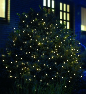 LED Lichternetz 2x2 m 160 LED Lichtnetz 2 x 2 m warmweiß innen außen