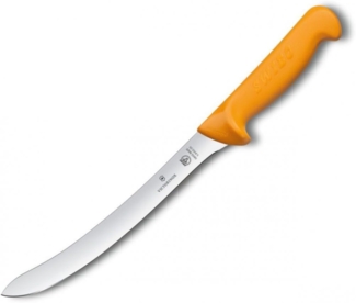 Victorinox Swibo Küchen--Fischmesser, 20 cm Klinge, Normaler Schliff, Flexible Klinge, gelb