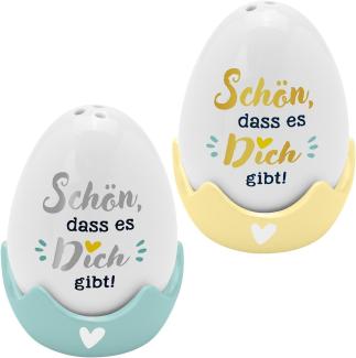 Sheepworld Eierbecher Eierbecher Salz Pfeffer Streuer Set Gewürzstreuer Geschenk-Set