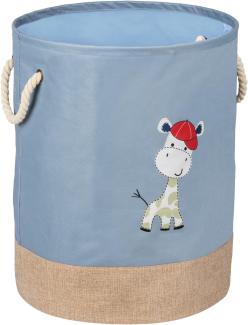 Wäschesammler Mod. Kids Gerry rund Wäschetonne, 63 l, blau