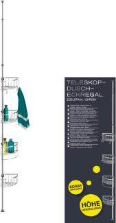 EISL Teleskop-Eck-Duschablage Chrom