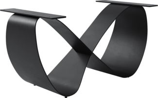 Tischgestell Infinity Metall Schwarz für Ausziehtisch von 180-300 cm