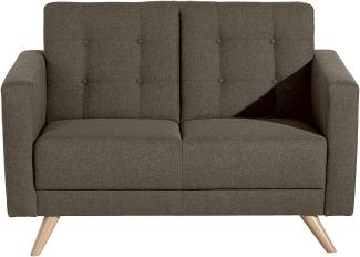 Julian Sofa 2-Sitzer Flachgewebe Sahara Buche Natur