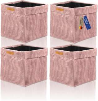 Lycce Regalkorb Lycce Kallax Boxen Cord, faltbare Aufbewahrungsboxen 33x33xH31cm (4 St)