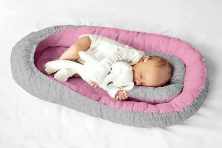 Kuschelnest Babynest Babynestchen Reisebett Kokon für Babys und Säuglinge, Nestchen, Reisebett, 100% Baumwolle, antiallergisch