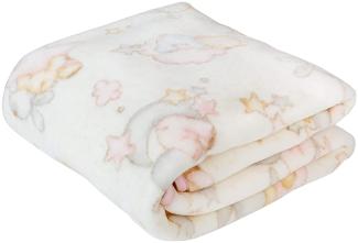 Pielsa 6379-14, Babydecke, Neugeborene, Winter, bedruckt, Kinderbett, Rosa, Größe 110x140, 820 g