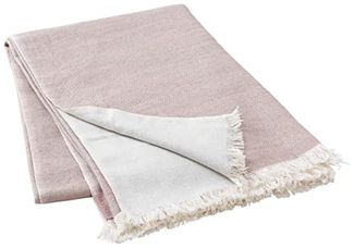 Blomus Decke NEA, Wohndecke, Kuscheldecke, Baumwolle, Kunstfaser, Bark, 130x180 cm, 66122