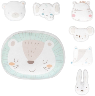 Kikkaboo Babykissen Plüschtier, Kuschelkissen, Figurenkissen, ab Geburt grün