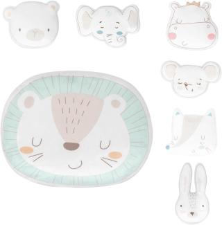 Kikkaboo Babykissen Plüschtier, Kuschelkissen, Figurenkissen, ab Geburt grün