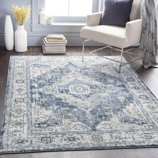 Surya DALILA Teppich Blau 160 cm 220 cm 160x220 cm