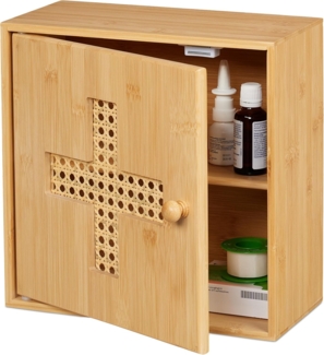 relaxdays Medizinschrank aus Bambus