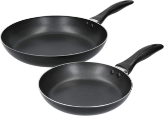 Bratpfanne Pfannen-Set 2-tlg. Ø20-Ø28 beschichtet KitchenCraft KCFPSET2028