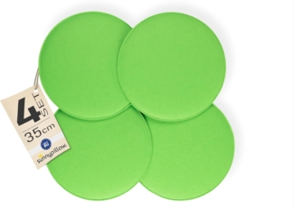 sunnypillow Stuhlkissen 4er Set Stuhlkissen aus Filz rund Ø 36cm