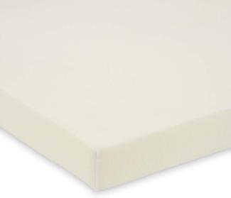 FabiMax BIO Jersey Spannbettlaken für Laufgitter 100x100 cm, creme