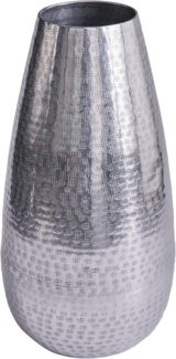 riess-ambiente Bodenvase ORIENT 50cm silber (1 St), Deko · Blumen · Hammerschlag Design · Metall