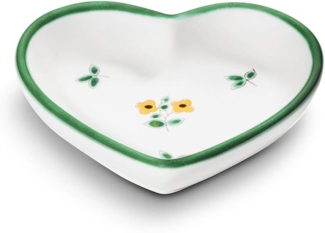 Gmundner Keramik Streublumen, Herzschale (L:10cm)