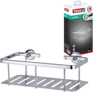 Tesa Duschablage Aluxx Aluminium verchromt inkl. Klebelösung