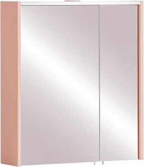 Schildmeyer Spiegelschrank Smash, Holzwerkstoff, Apricot, 63,5 x 17,5 x 72,4 cm (B/T/H)